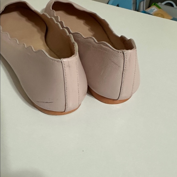 French Sole Jigsaw Scalloped Pink Ballet Flats Size 6 1/2 - Picture 4 of 9